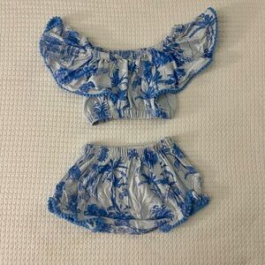 Kate Quinn Blue Jungle Sunsuit